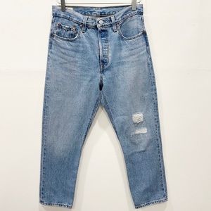 Levi’s 501 High Waist Jeans Button-fly Straight Leg 28x26